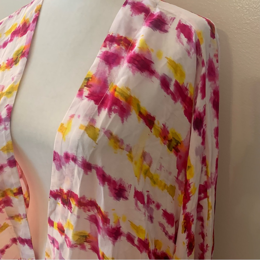 Anthropologie Tye Dye Combo Colorful Kimono Wrap - Picture 11 of 11